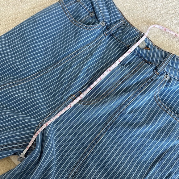 GANNI Light Stripe Denim Cargo Pants - Picture 10 of 10